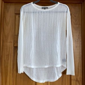 RETRO-ology white see through knit sweater S